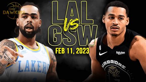 golden state vs lakers 2023
